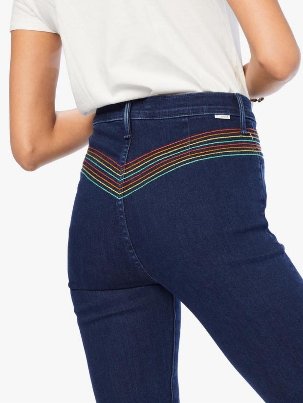 MOTHER | The Smooth Hustler in Over The Rainbow Bootcut Jeans Size 25